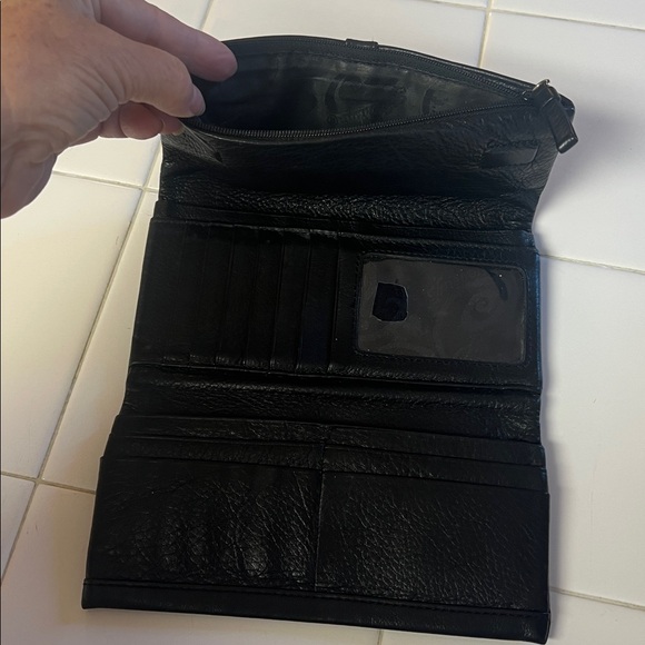 Brighton black soft leather tri fold wallet EUC - Picture 5 of 9